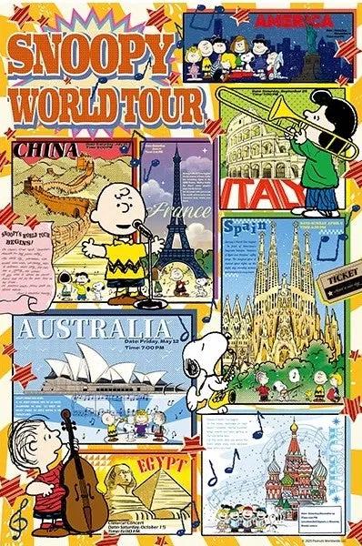Momibook GPZ1215??Snoopy's World Tour Concert??1000 Pieces Jigsaw Puzzle Modern Living