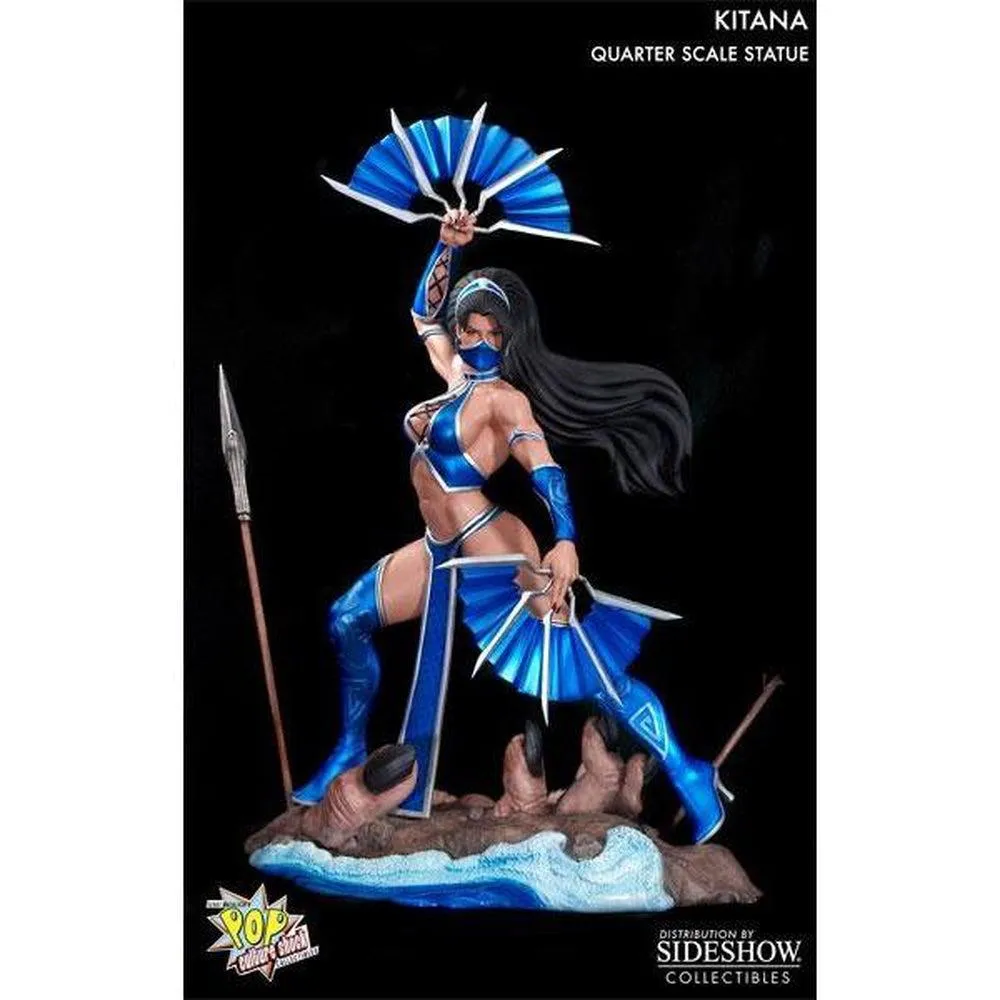 PVC Collectible Mortal Kombat Kitana  1/4 Scale Statue by Pop Culture Shock