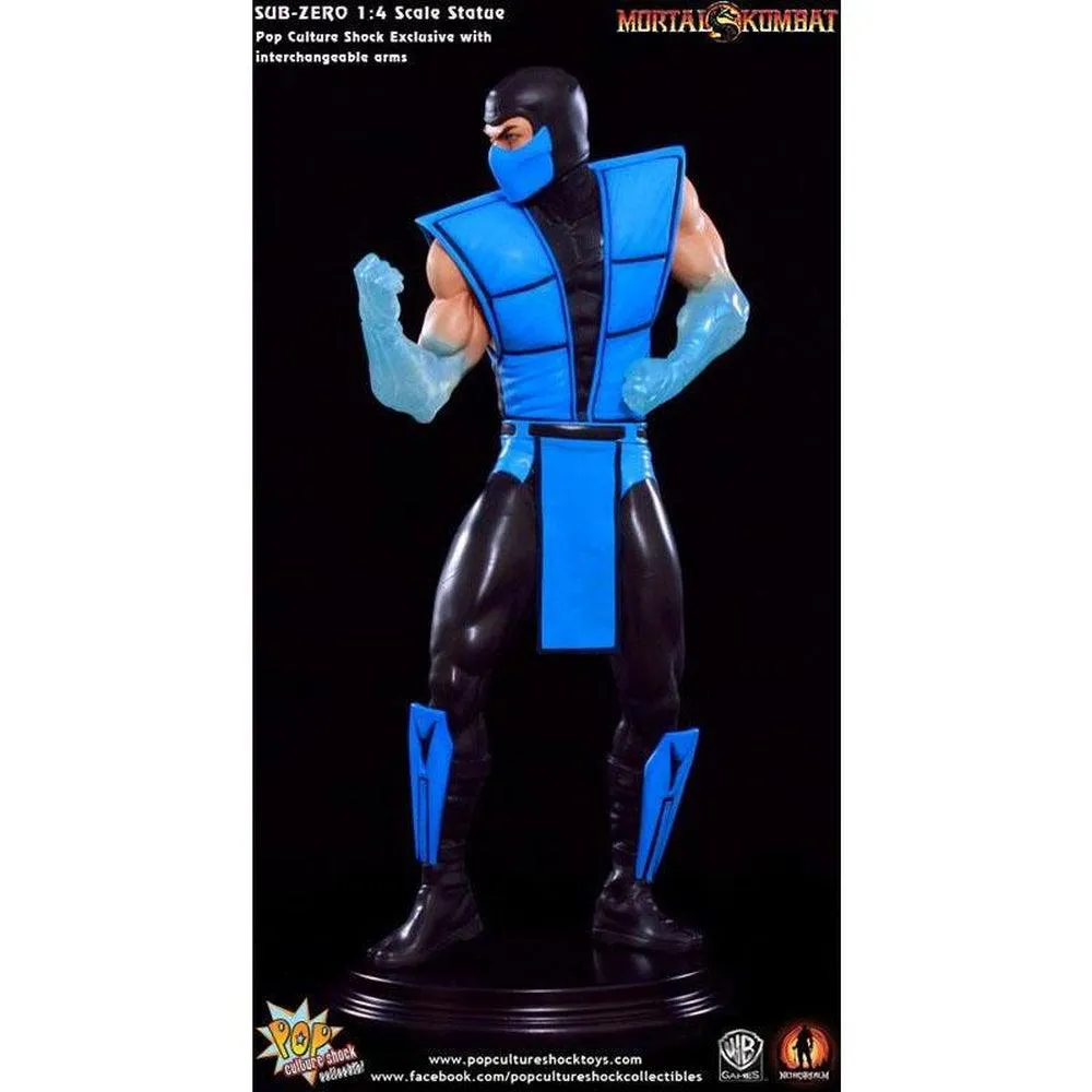 Mortal Kombat Klassics: SUB-ZERO 1/4 Scale Statue PCS Exclusive by Pop Culture Shock Tourist Memorabilia