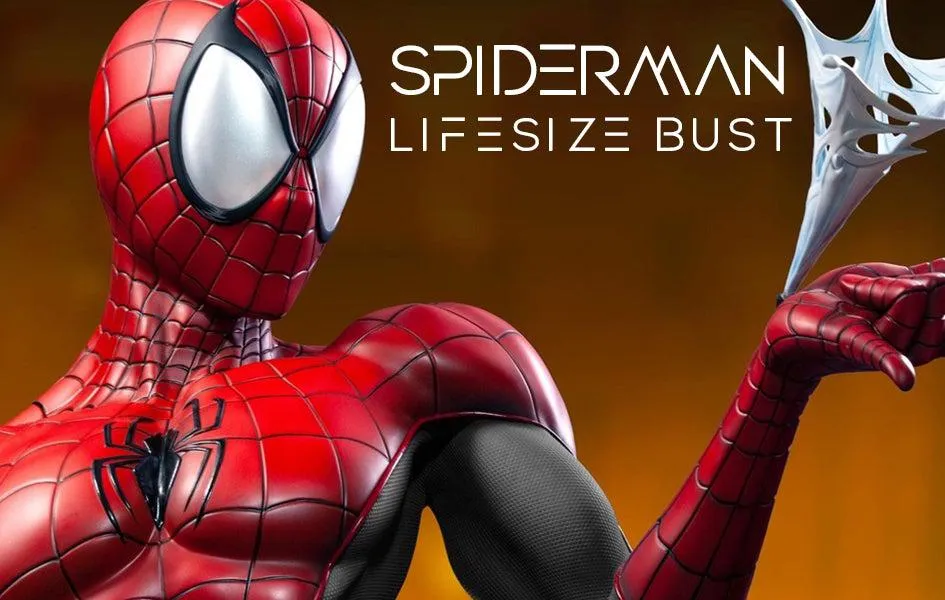 Critically Acclaimed Spiderman BLACK/RED 1:1 Lifesize Bust