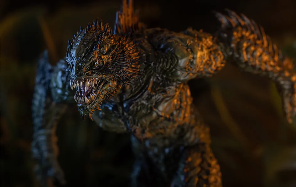 Street Art Chibi Merchandise Myths and Monsters - Gillman Full Color Maquette Statue