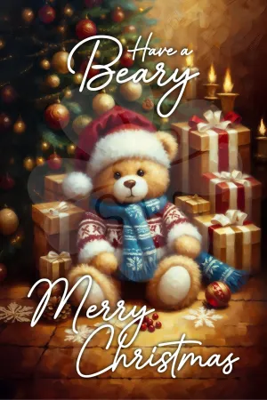 Fantasy Goods Gallery Art Clover G10-001??Have a Beary Christmas??1000 Pieces Jigsaw Puzzle