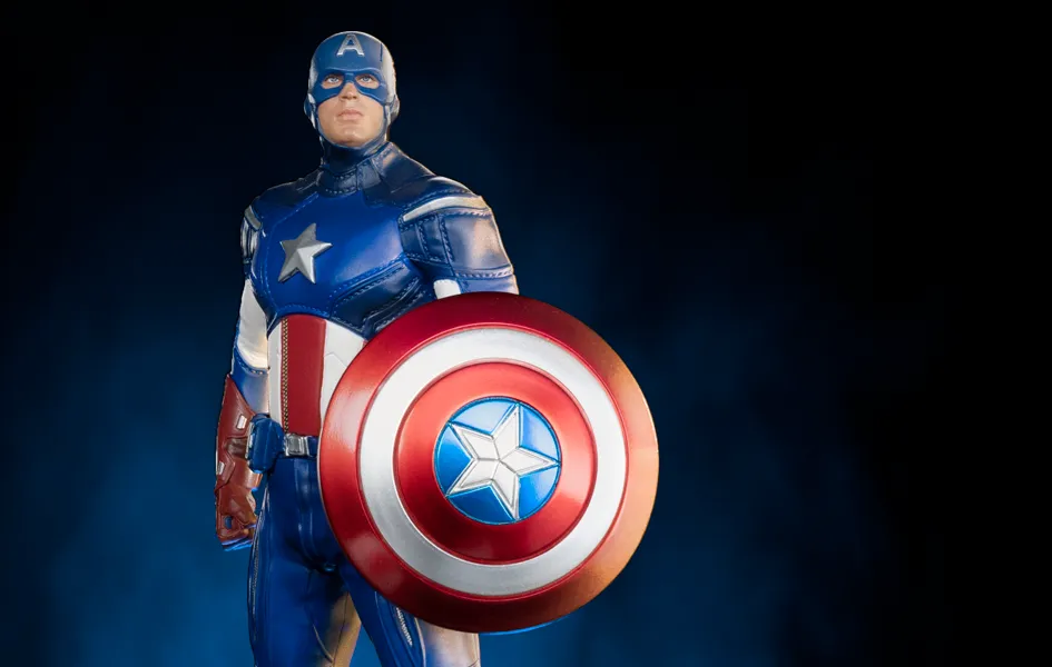 Battle of NY - Captain America BDS Art Scale 1/10 Movie Statue City Memento