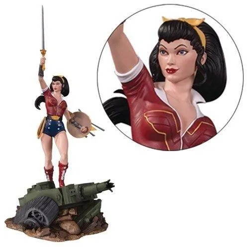 DC Bombshells Wonder Woman DELUXE Statue by DC Collectibles Rustic style