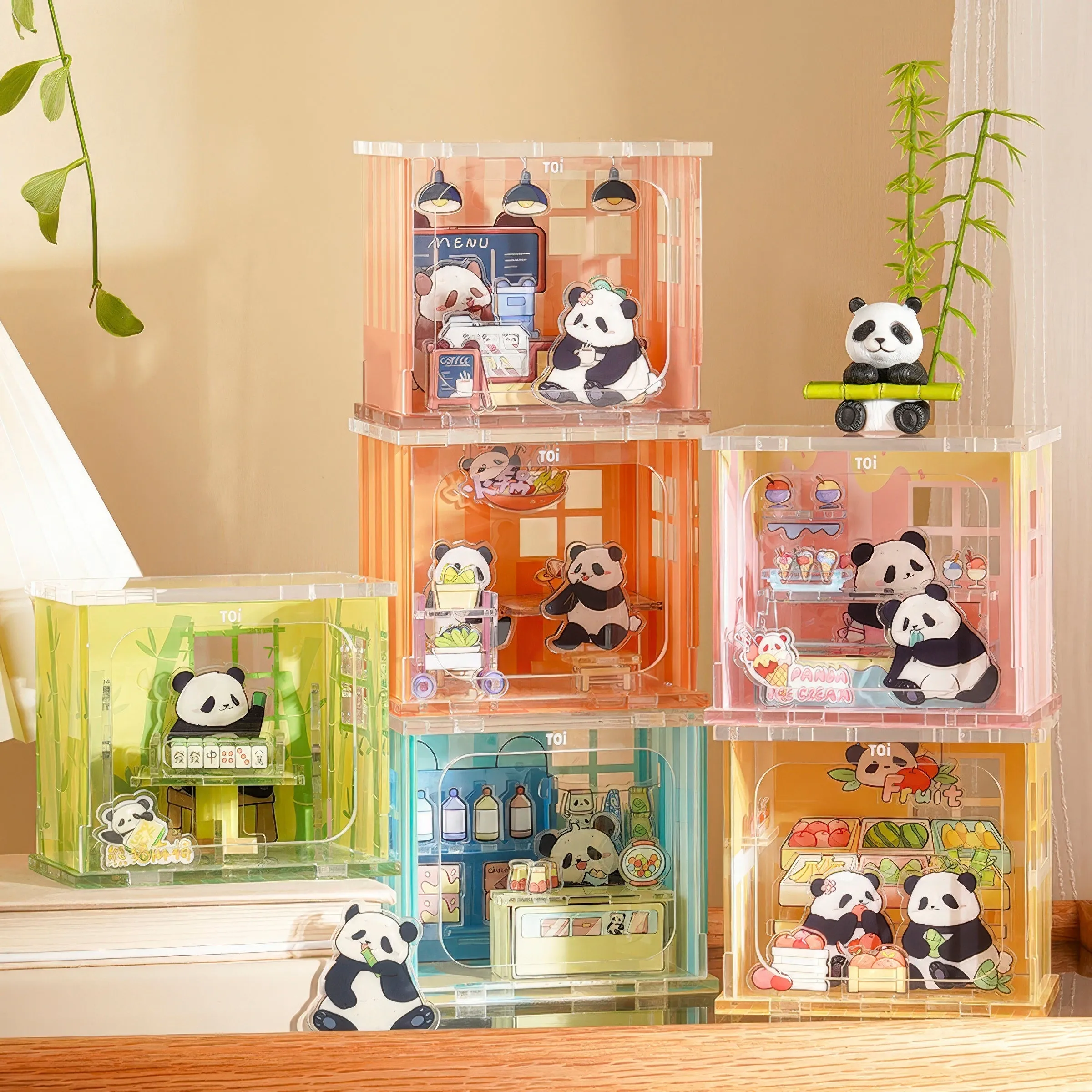 DC Hero Toi World 23400??Panda Pedestrian Street??Multipack 6 Display Puzzle