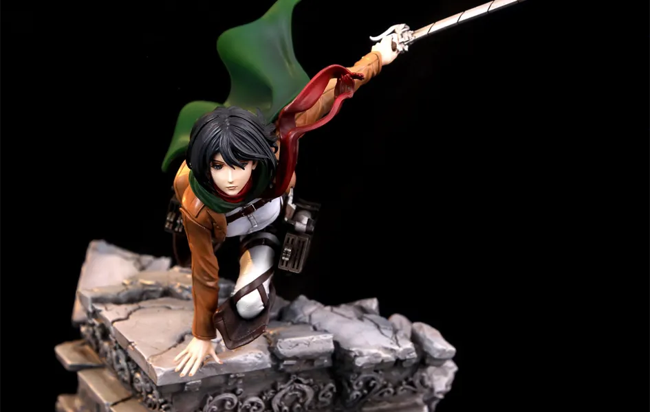 Attack On Titan - Mikasa Ackerman 1/10 Scale Diorama Chibi Display Cartoon Network