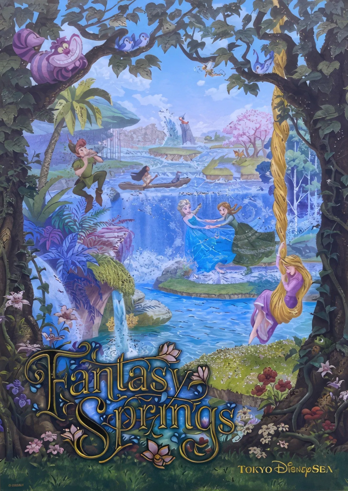Premium Statue Movie Art Disneyland TDS05-22205??Fantasy Springs??500 Pieces Jigsaw Puzzle