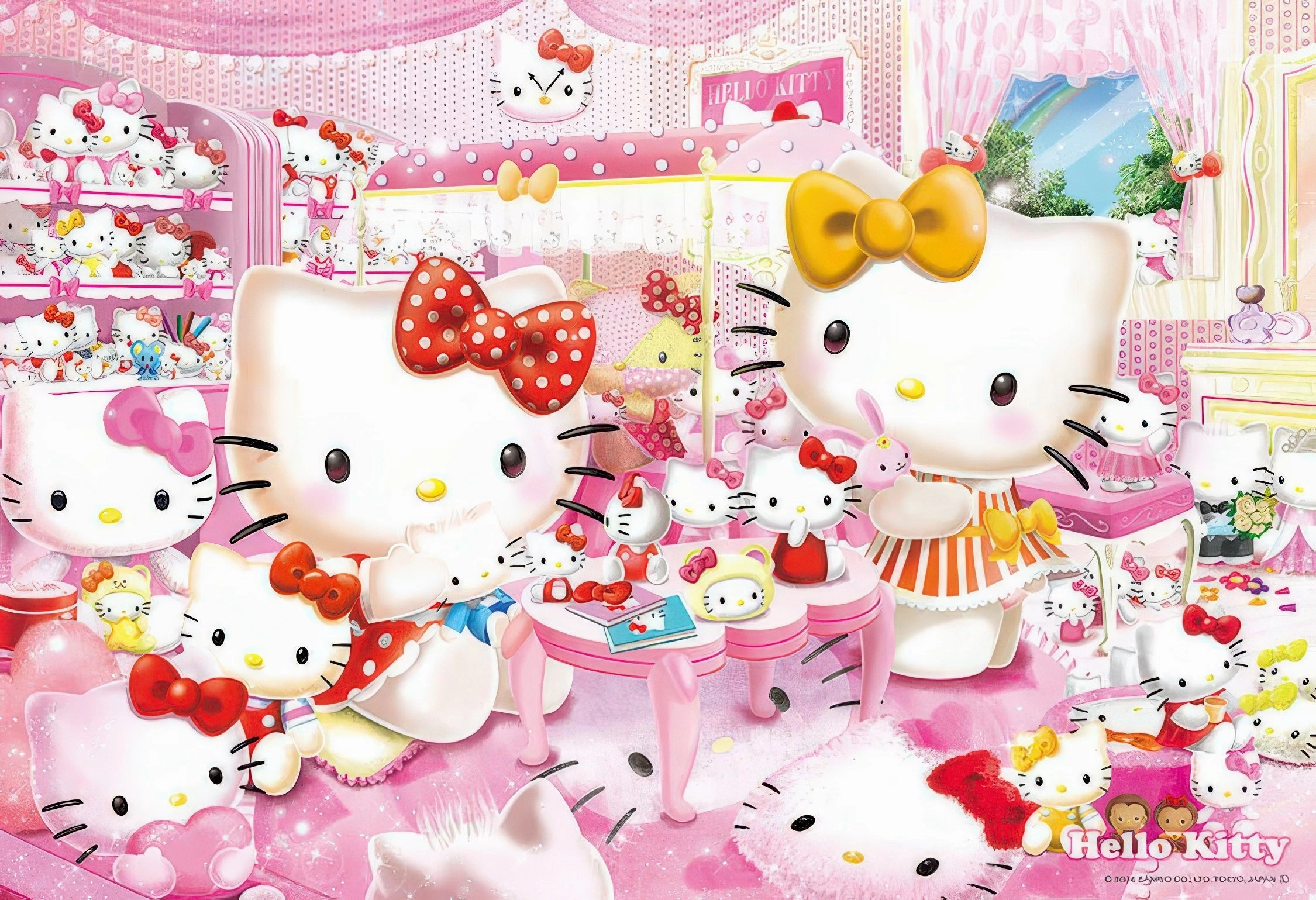 Impressionist Art Pop Icon Beverly 300-121??Hello Kitty's Collection Room??300 Pieces Jigsaw Puzzle