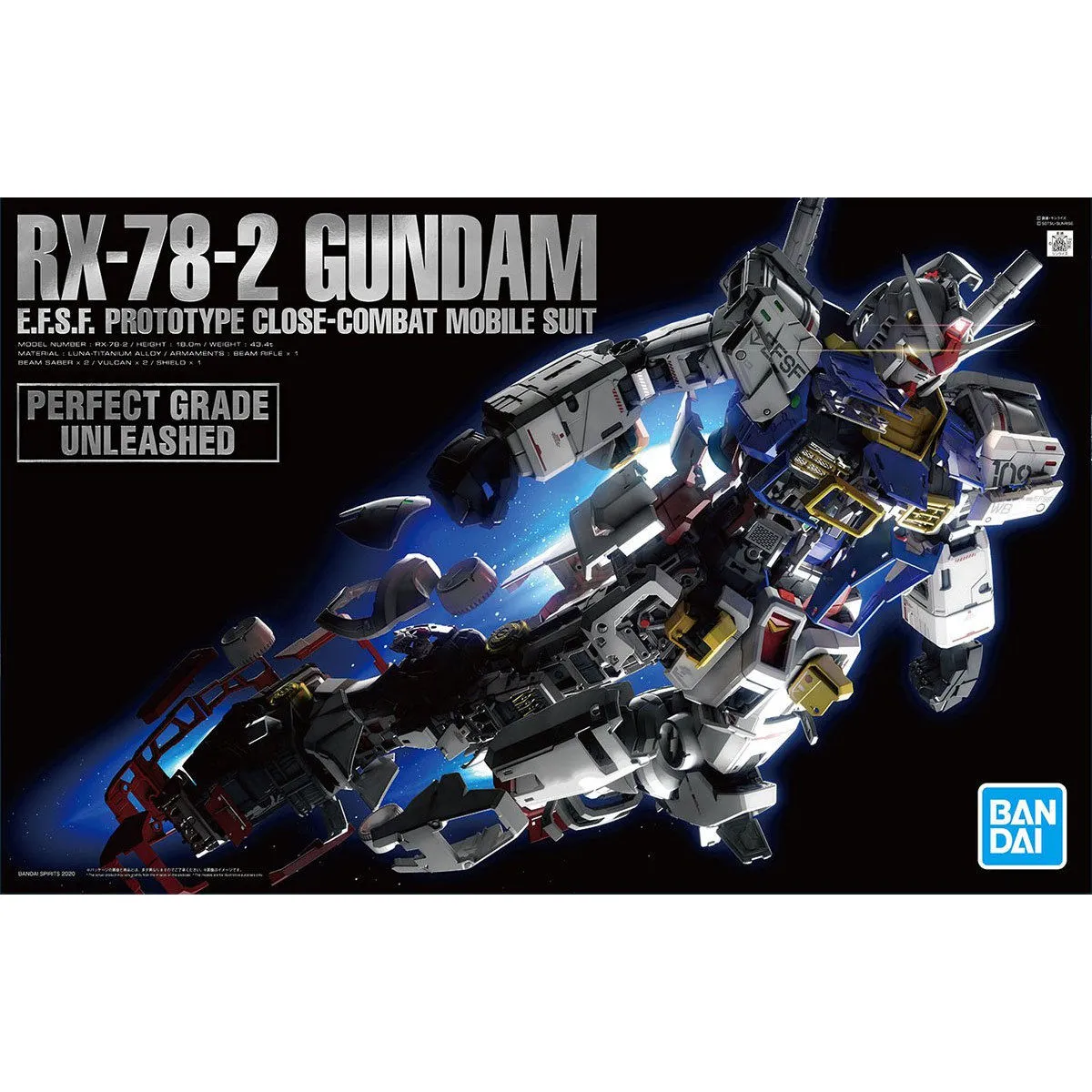 PG Unleashed 1/60 RX-78-2 Gundam Vinyl Model