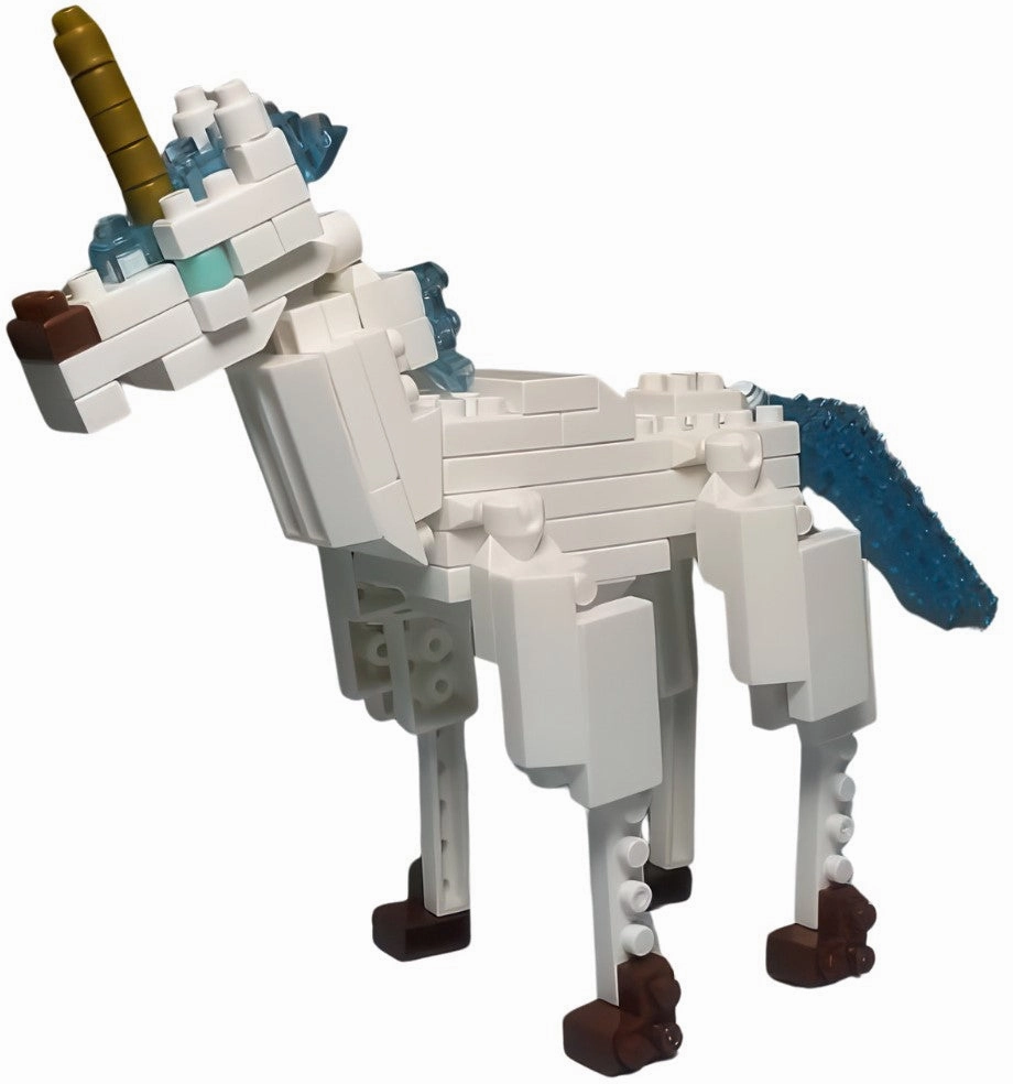Daiso PB0088??Monsters Mythical Beasts 2 Unicorn??104 Pieces Mini Block Handmade Sculpture