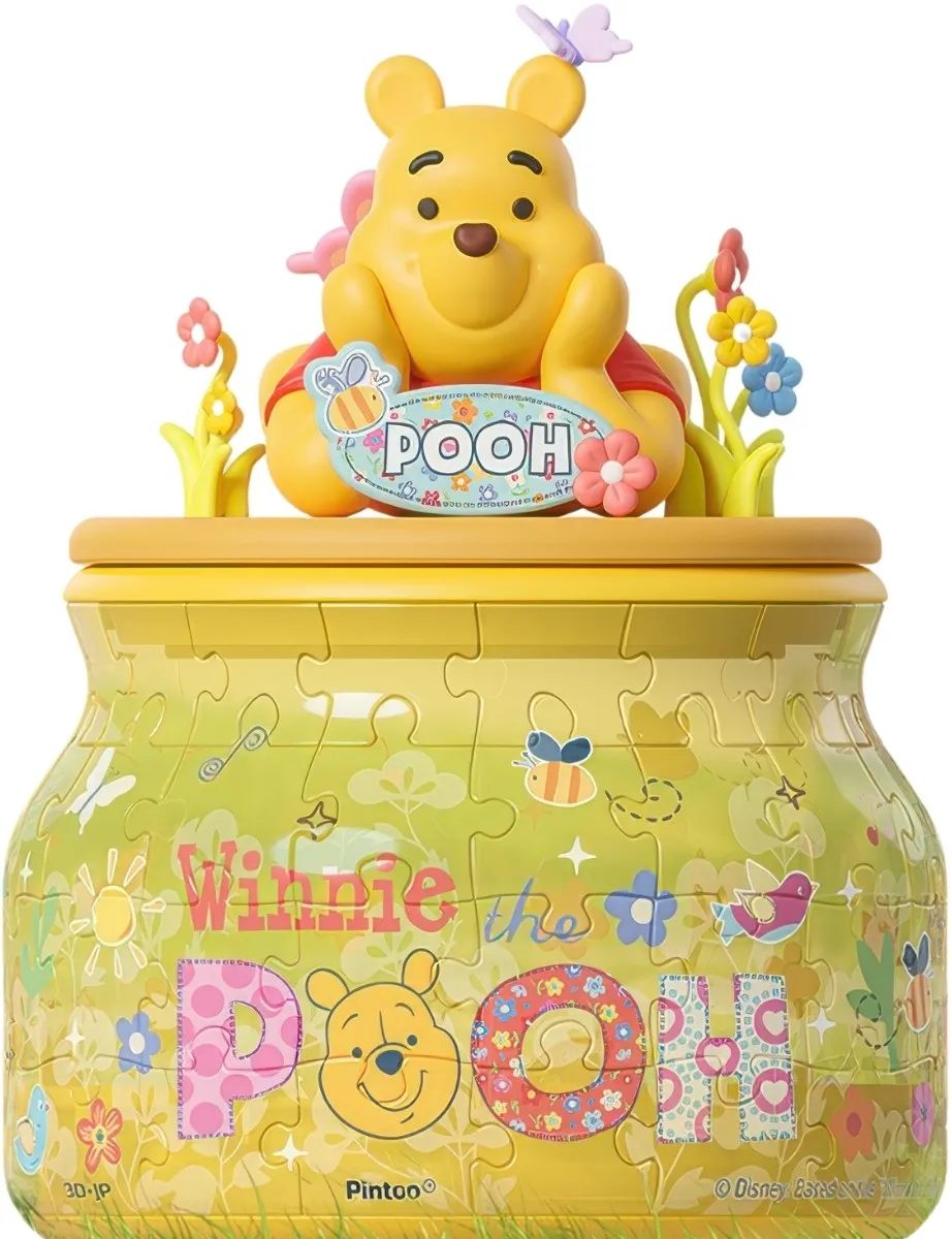 Role Playing Silicone Model Pintoo BC1017??Pooh's Honey Pot??64 Pieces Jar Puzzle