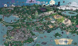 Gaming Item Pride And Joy Disneyland UDL10-D23FW??D23 Fantastic Worlds??1000 Pieces Jigsaw Puzzle