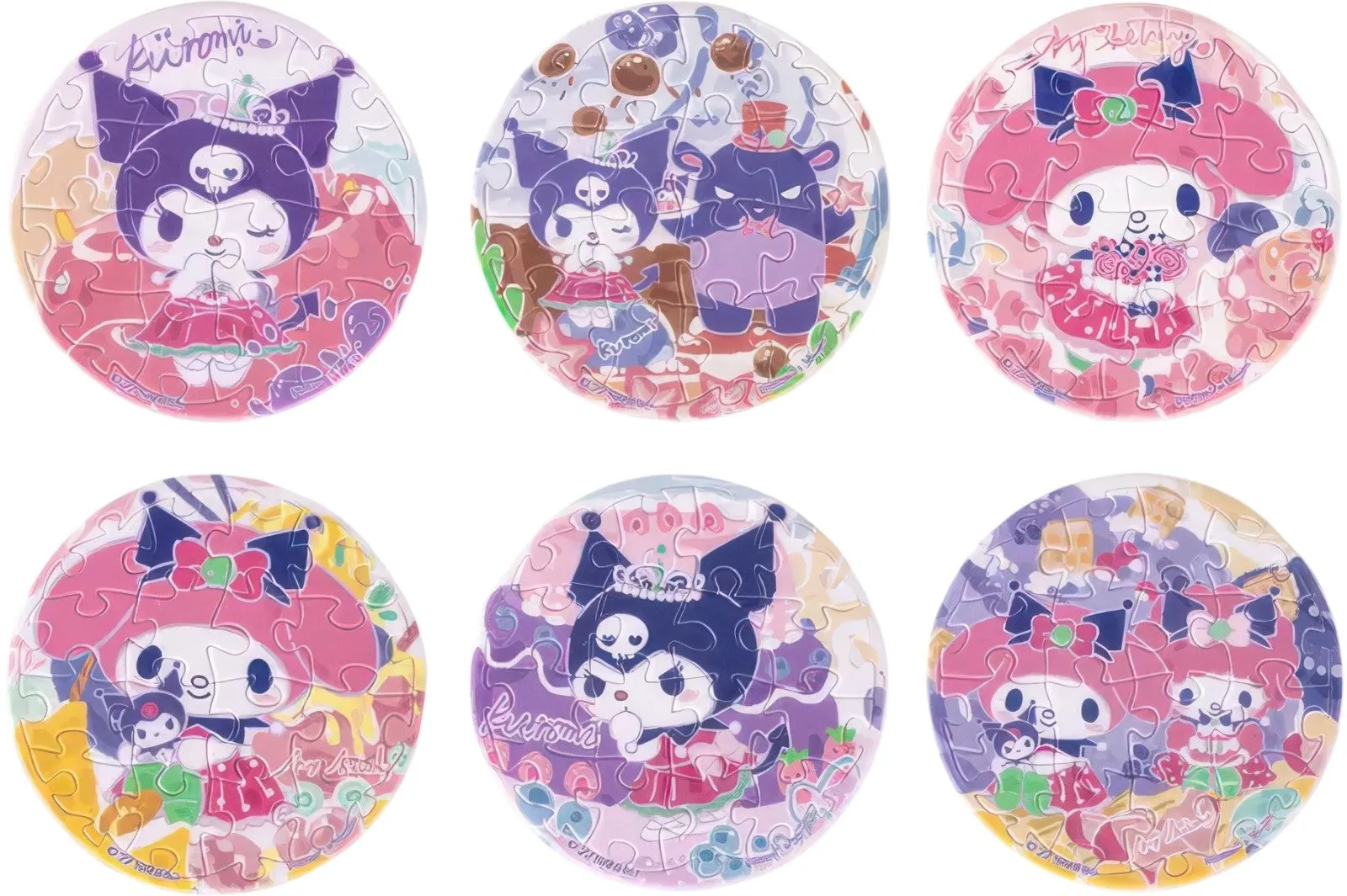 Resin Model Pintoo BD1006??Sanrio Big Stars - Blueberry Cherry Chocolate Pie??16 Multipack 6 Pin Badge Puzzle