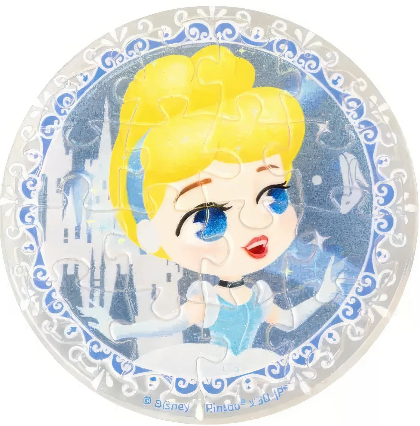 Pintoo BD1012??Disney Princess - Cinderella??16 Pieces Pin Badge Puzzle Art Sculpture Gift wrapping