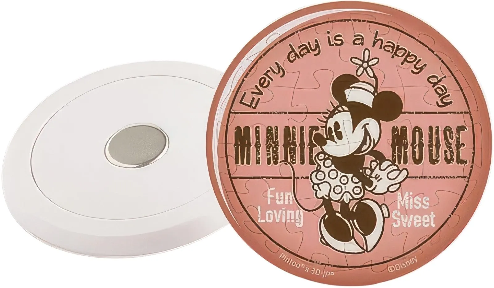 Character Piece Pintoo D1222??Mickey and Friends - Retro Badge, Minnie??16 Pieces Magnet Puzzle