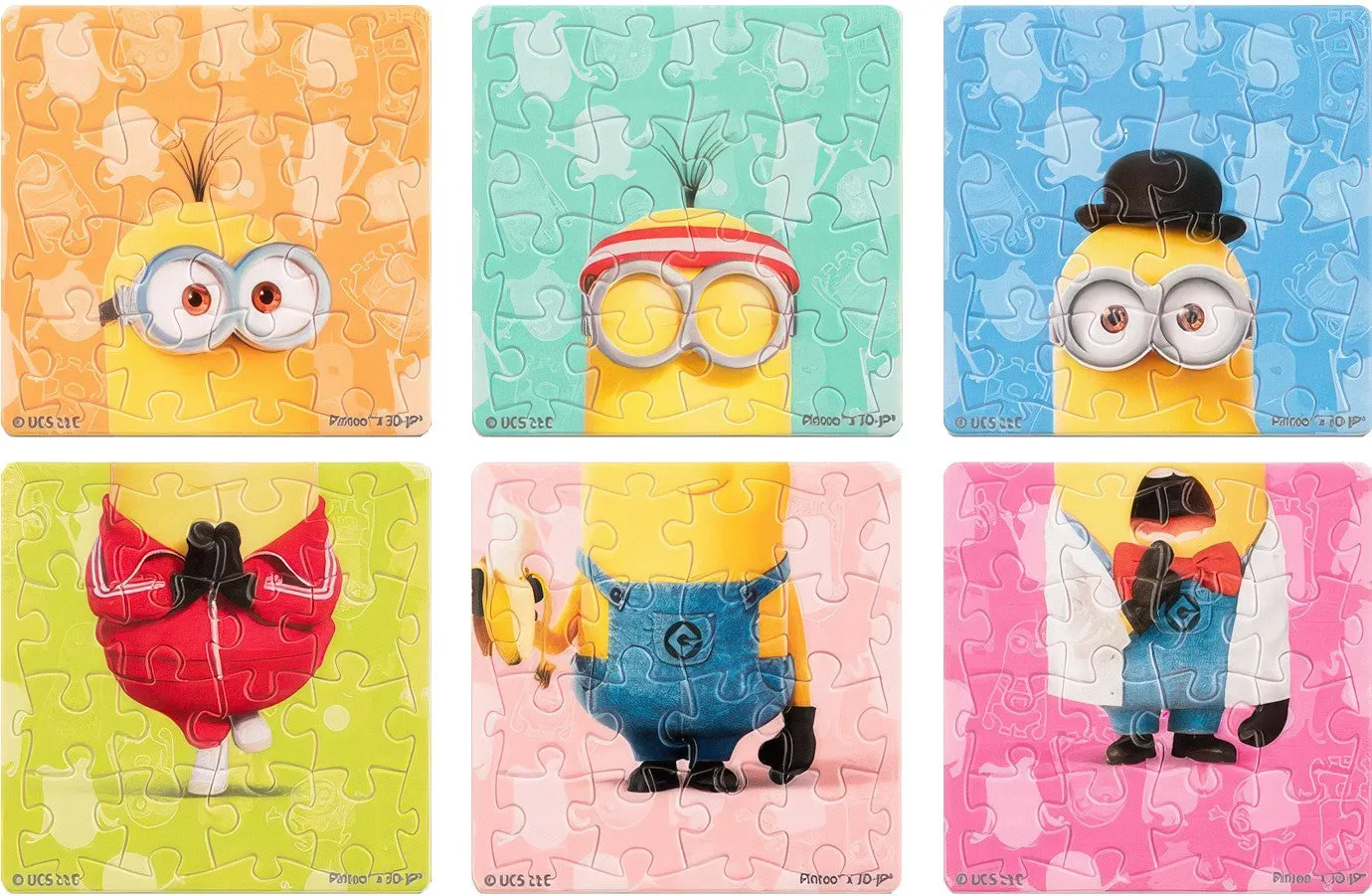Pintoo D1373??Minions Disguise Party??16 Multipack 6 Magnet Puzzle Whole Series