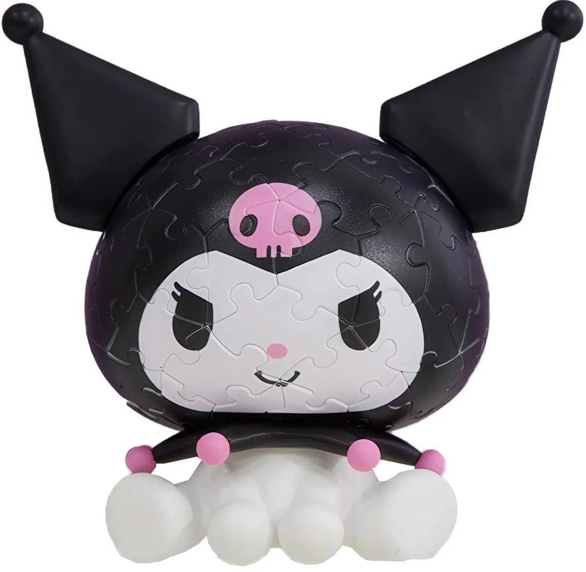 Pintoo F1048??Kuromi Series - Classic Kuromi??69 Pieces 3D Puzzle Fabric Figure Vinyl Piece