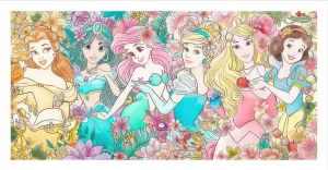 Chibi Character Pintoo H2018??Princess - Royal Flowers??800 Pieces Jigsaw Puzzle