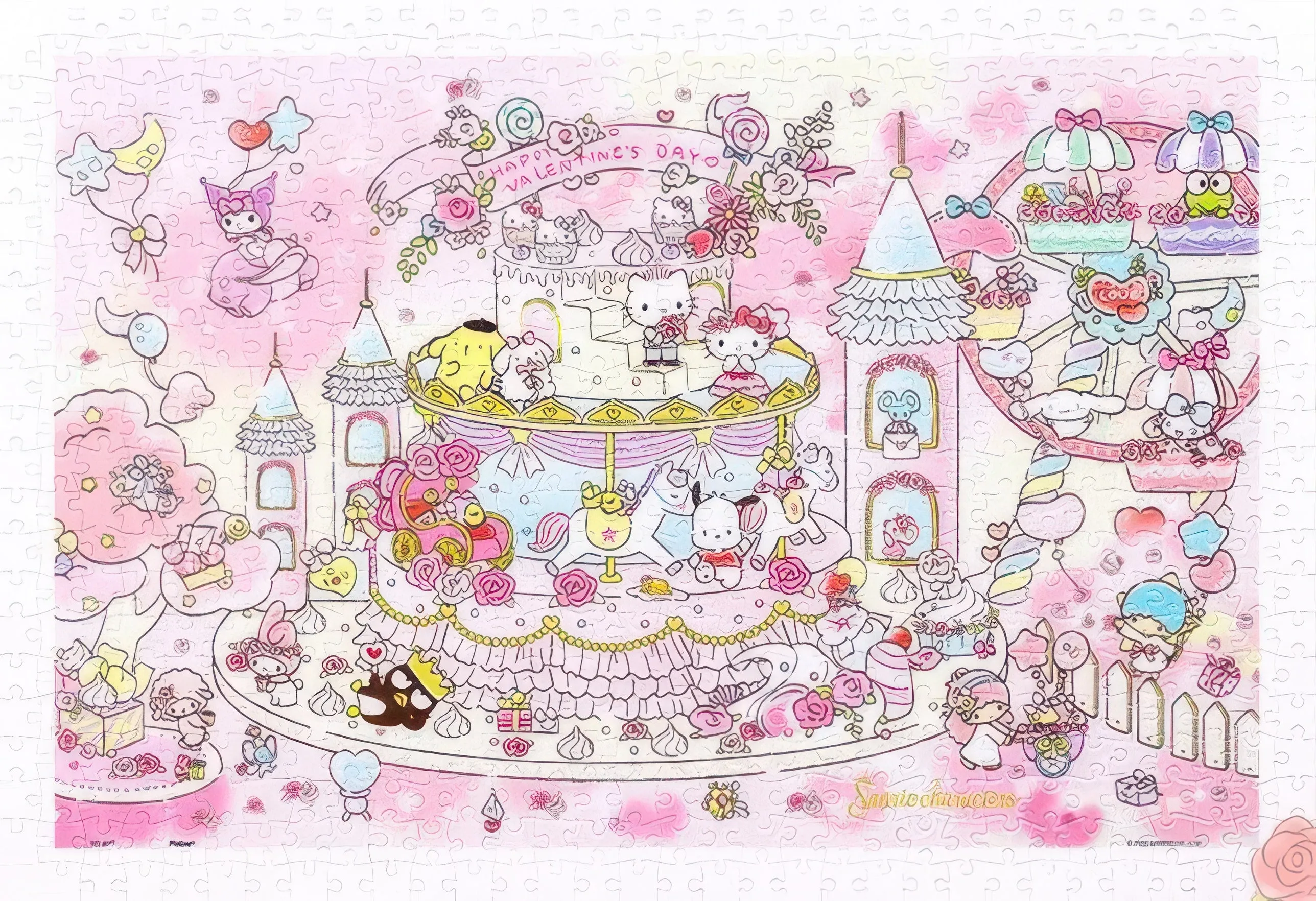 College Decor Pintoo H2903??Sanrio - My Feelings??600 Pieces Jigsaw Puzzle