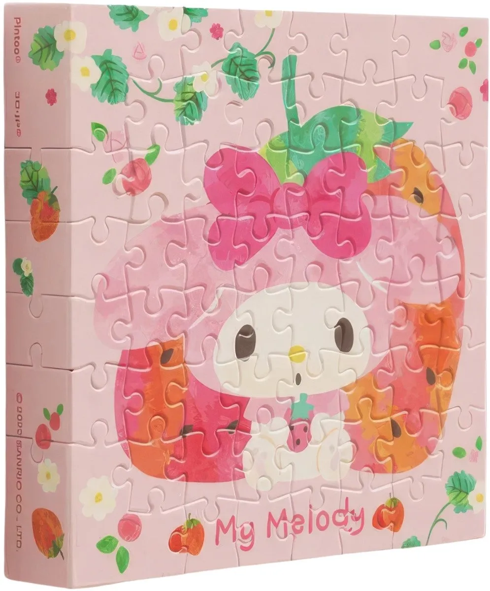 Action Display Event Souvenir Pintoo HN1192??My Melody - Colorful Fruit Juice - Strawberry My Melody??56 Pieces Canvas Puzzle