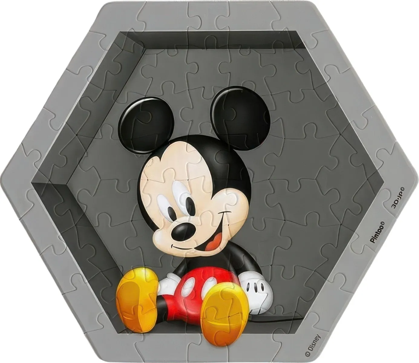 Pintoo HX1001??Mickey & Friends - Mickey??56 Pieces Wall Tile Puzzle Amphibian Statue