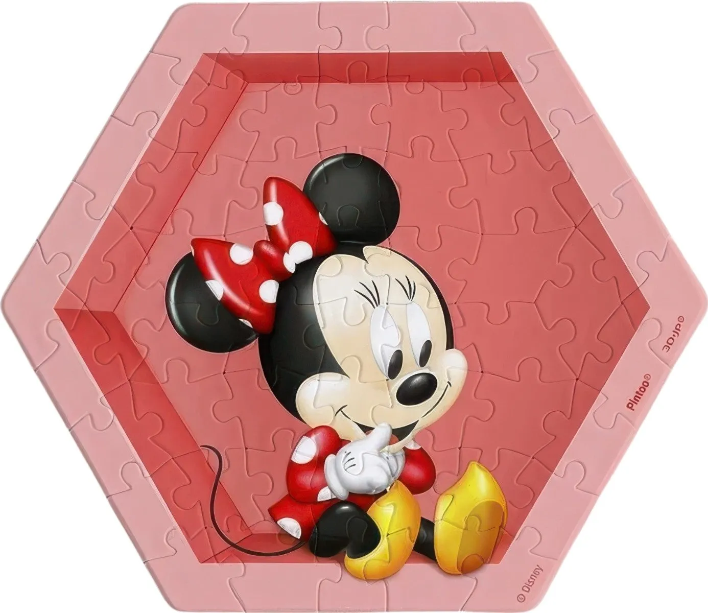 Pintoo HX1002??Mickey & Friends - Minnie??56 Pieces Wall Tile Puzzle Toy Collection Original Box