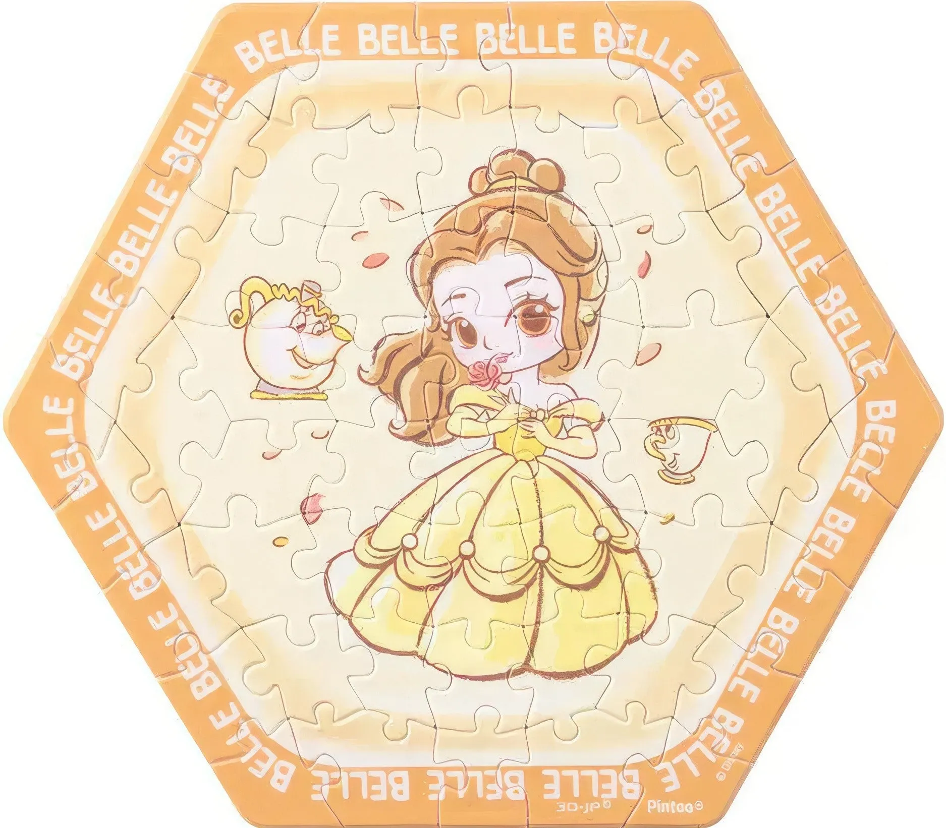 Professional Grade Designer Collection Pintoo HX1103??Disney Princess - Belle??56 Pieces Wall Tile Puzzle