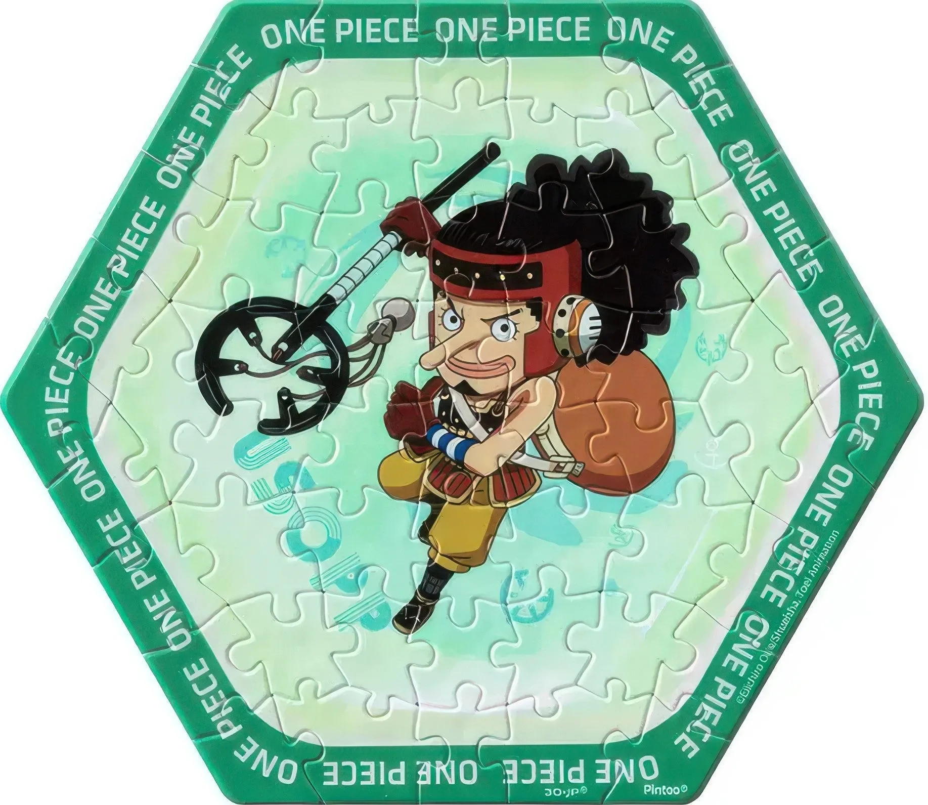 Pintoo HX1123??One Piece - Usopp??56 Pieces Wall Tile Puzzle Valuable Collectible