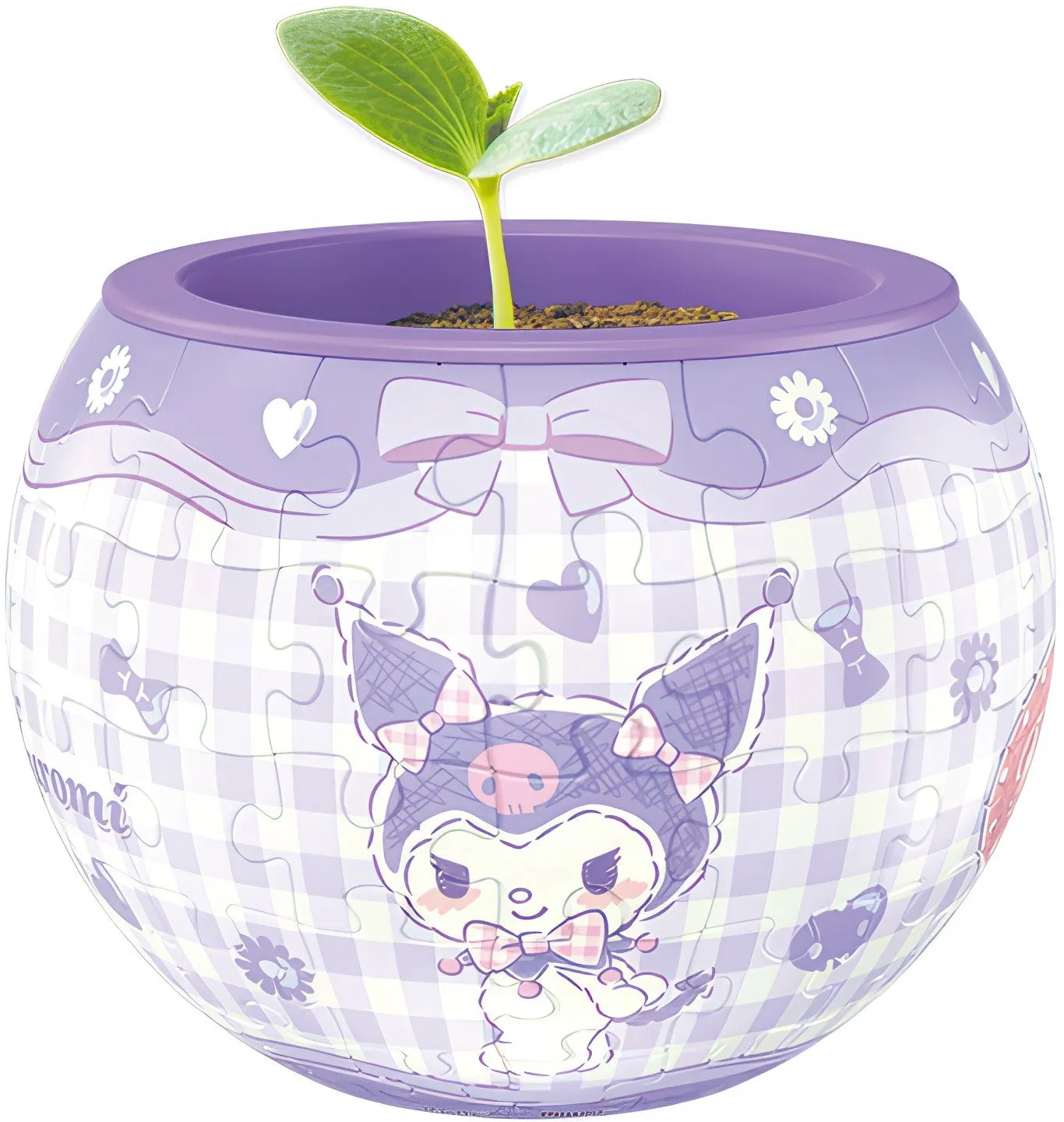 People Model Pintoo K1114??Kuromi - Purple Magic??80 Pieces Flowerpot Puzzle