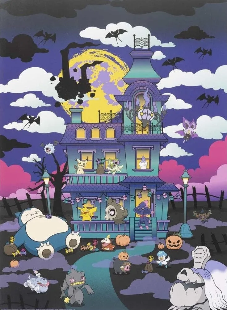 POKE11940??Haunted House??500 Pieces Jigsaw Puzzle Business gift Character Article