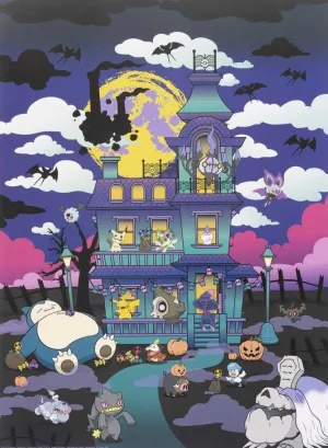 POKE11940??Haunted House??500 Pieces Jigsaw Puzzle Business gift Character Article