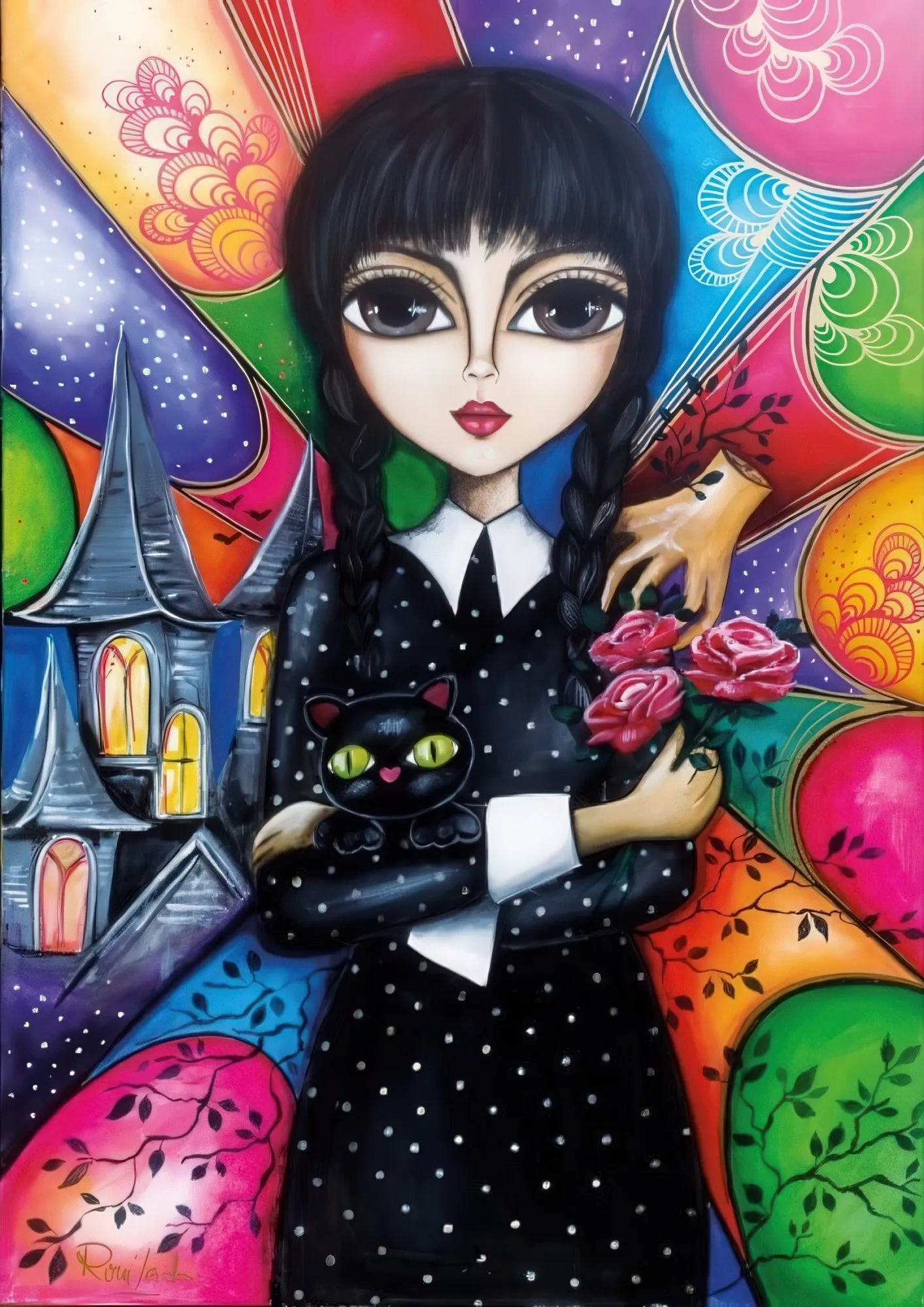 Magnolia 1720??Strange Girl??1000 Pieces Jigsaw Puzzle Miniature Collectible