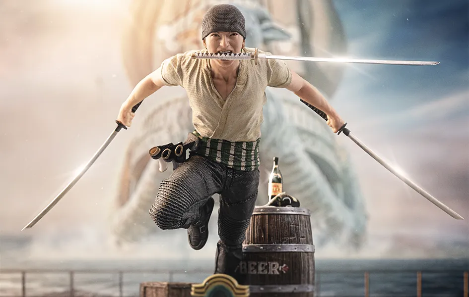 One Piece (Netflix) - Roronoa Zoro Art Scale 1/10 All Season Bird Model