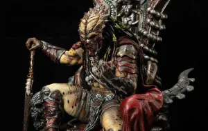 Predator King On Throne 1:3 Scale Statue Toy Gift Sitting Pose