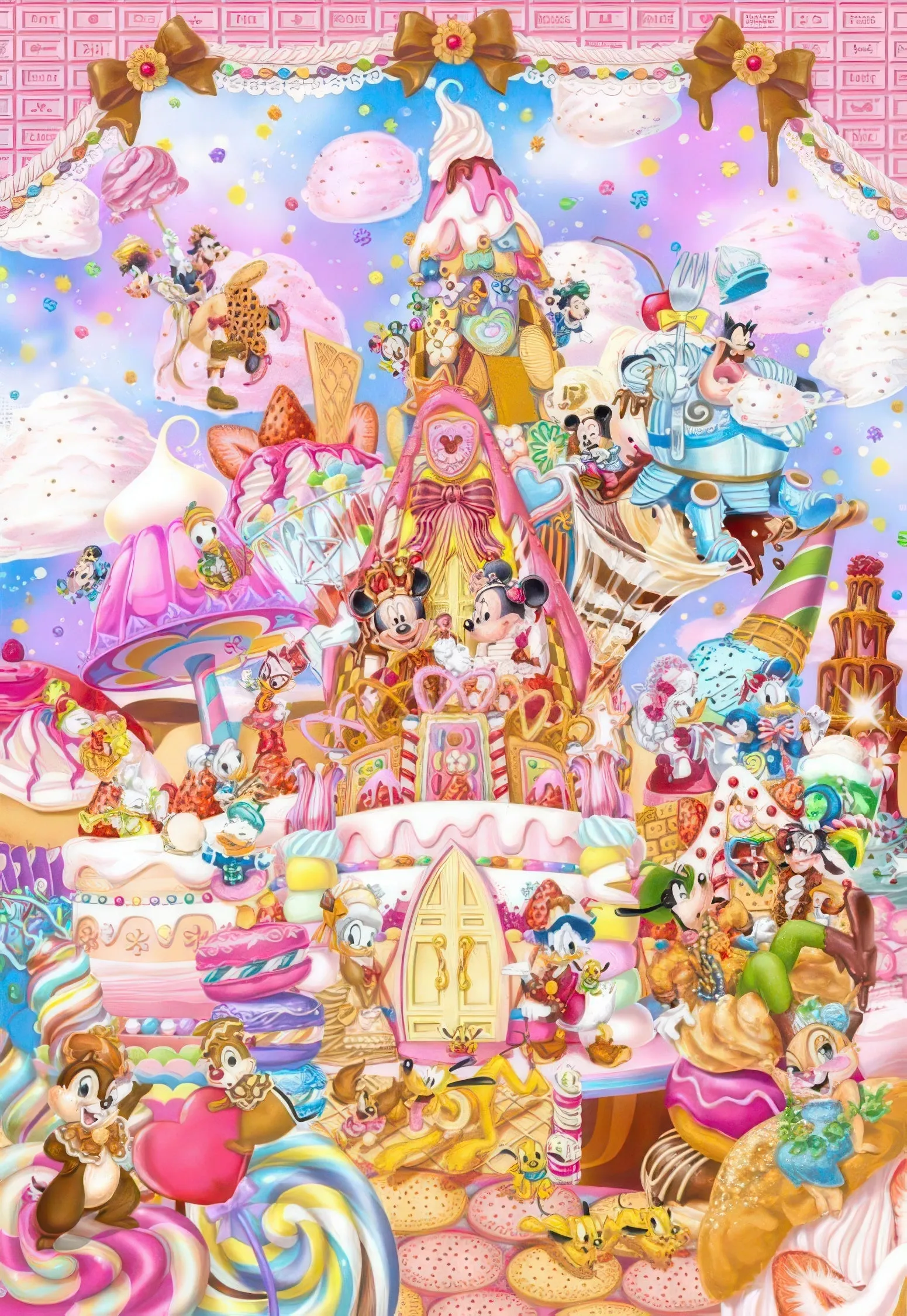 Teen Bedroom Ecommerce Tenyo DP-1000-024??Mickey's Sweet Kingdom??1000 Pieces Jigsaw Puzzle