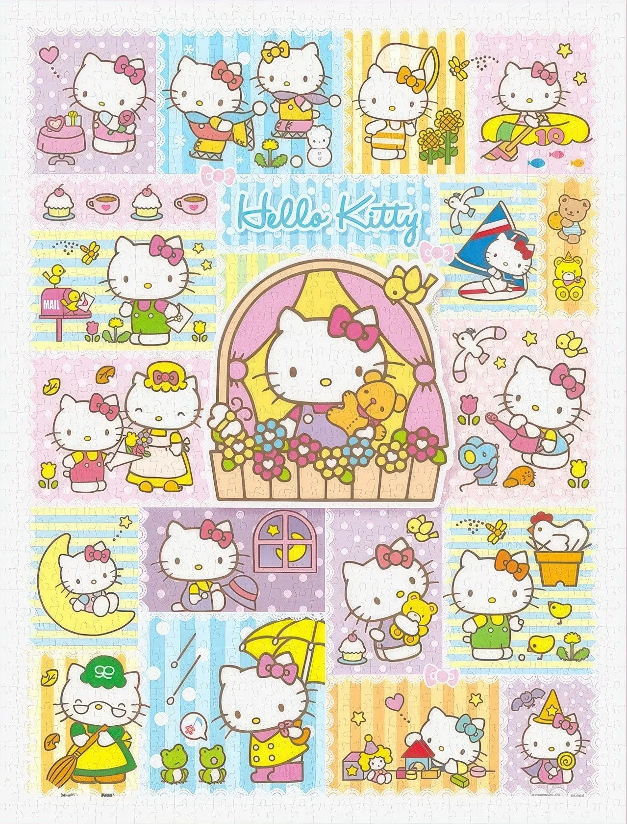 Child Safe Pintoo H3719??Hello Kitty Series - Memories in Bloom??1200 Pieces Jigsaw Puzzle
