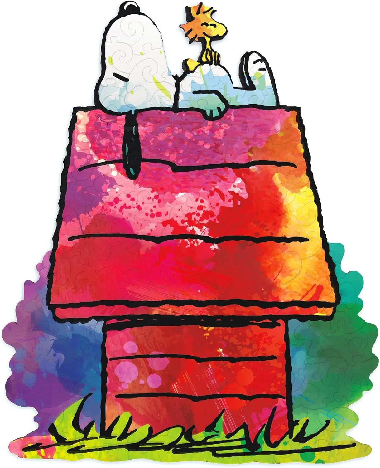 Aquarius 15334??Snoopy House??131 Pieces Jigsaw Puzzle Scandinavian design Swapable Head