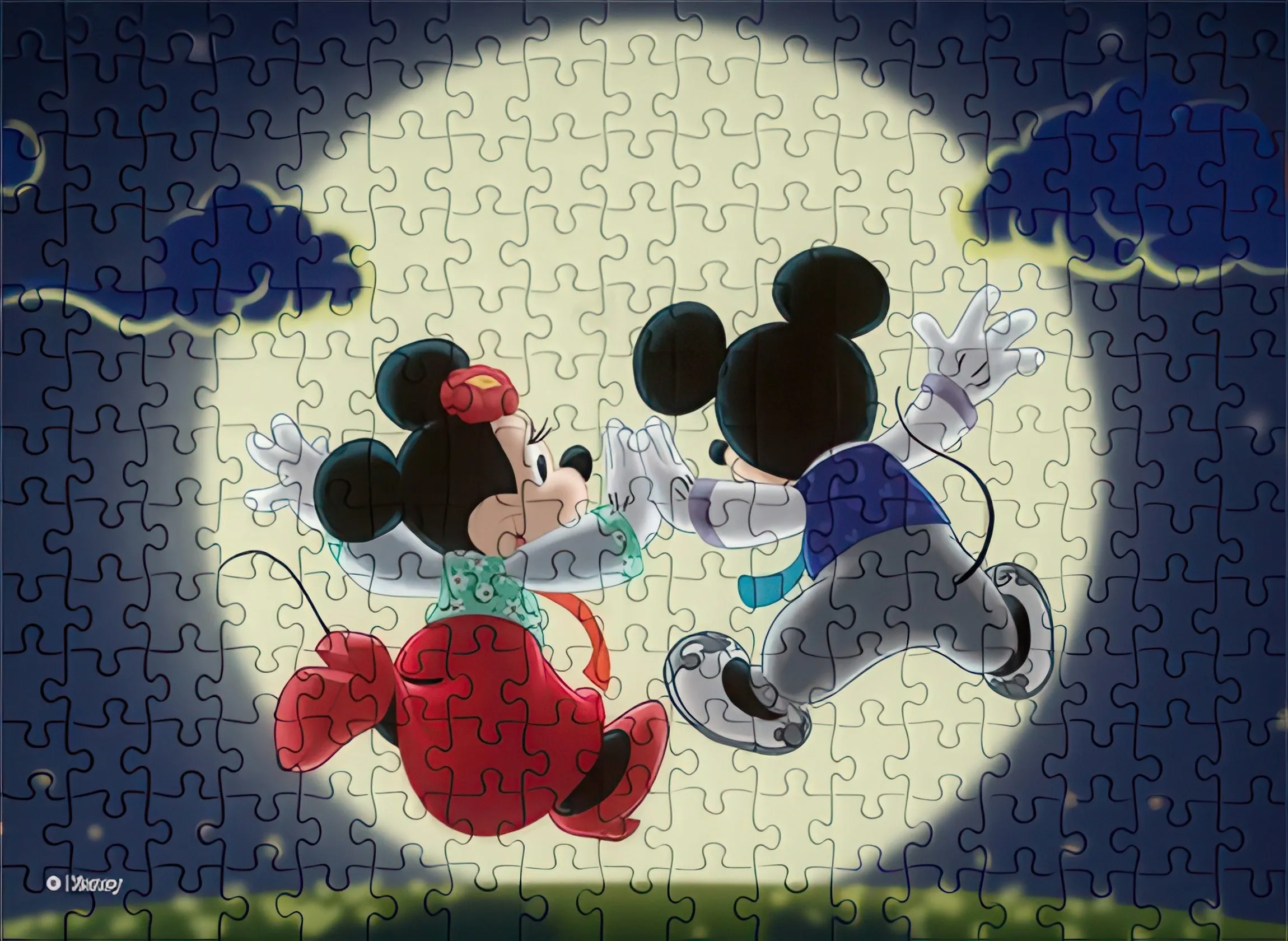 Anime Decor Cultural symbol Puzzle Life D551??Mickey And Minnie Chuseok??500 Pieces Jigsaw Puzzle