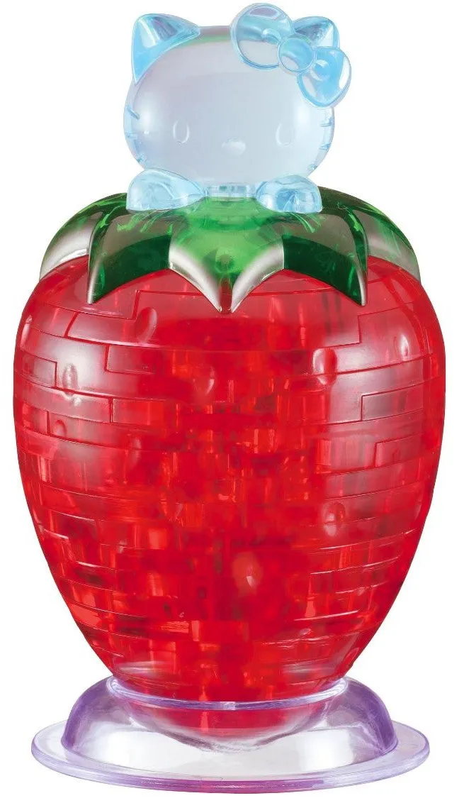 3DCrystal 90337??Hello Kitty Strawberry??45 Pieces 3D Puzzle Anime Hobby