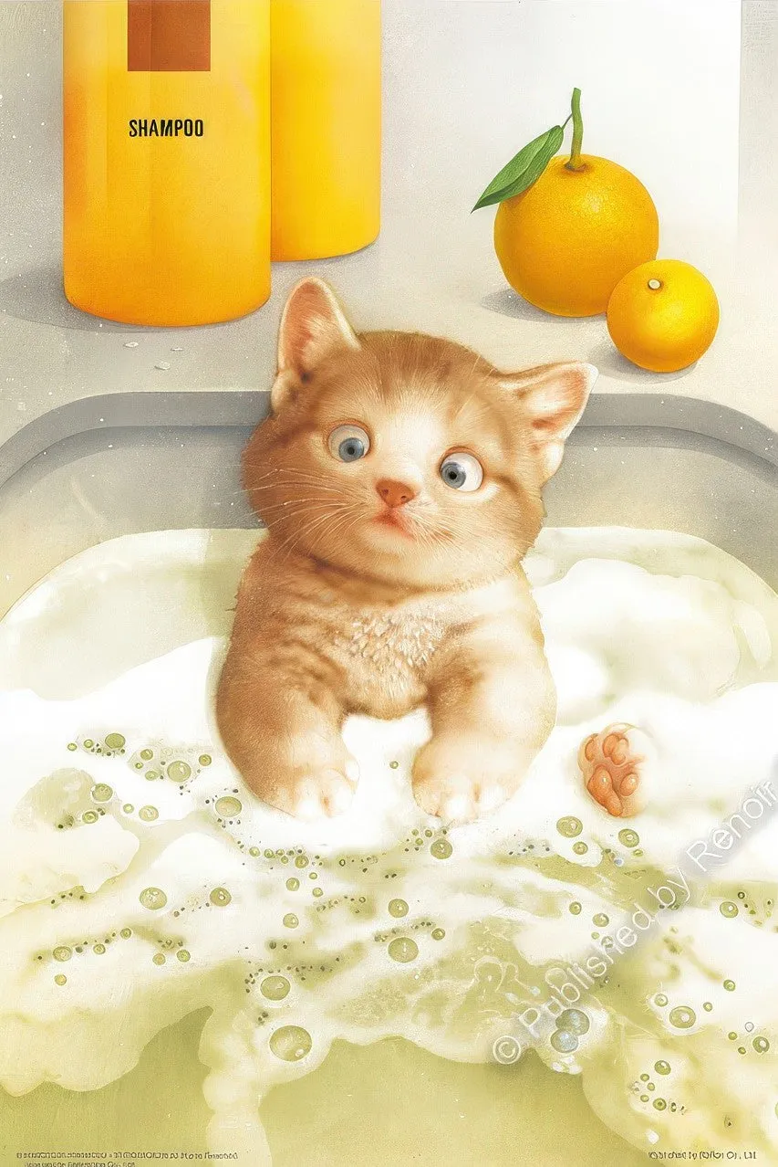 Robot Art Cowboy Sculpture Renoir R-300-1997??Happy Bubble Bath Makoto??300 Pieces Jigsaw Puzzle