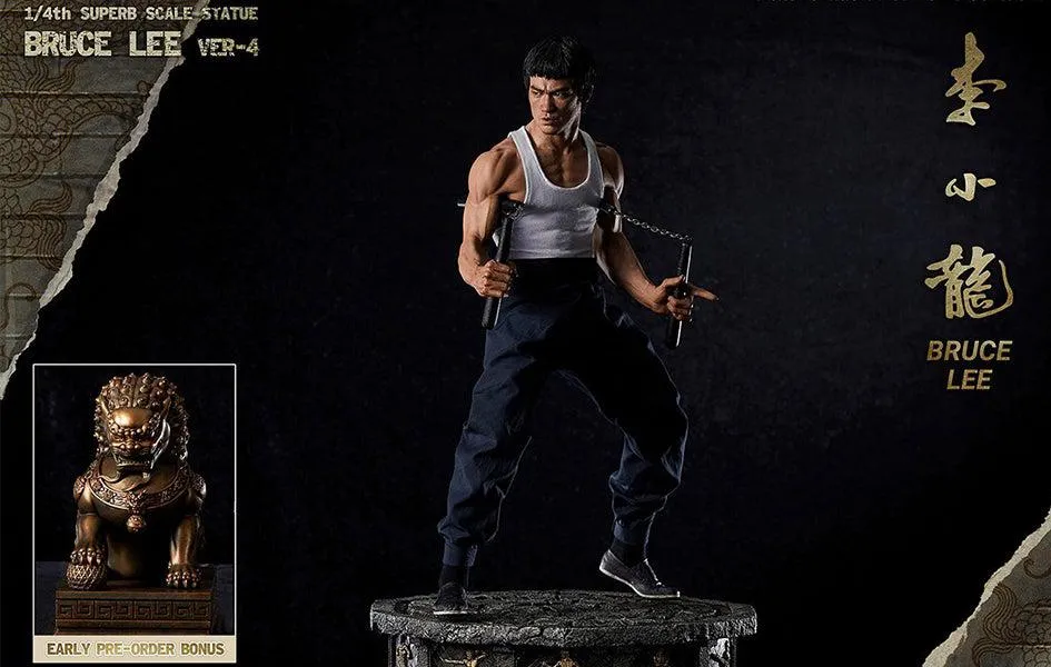 Bruce Lee Tribute 1/4 Scale Statue BONUS Action Creation Miniature Collection