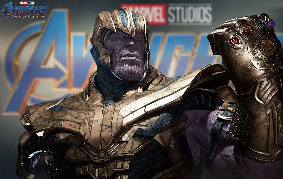 Thanos With Gauntlet Life-Size 1:1 Bust Glow In Dark