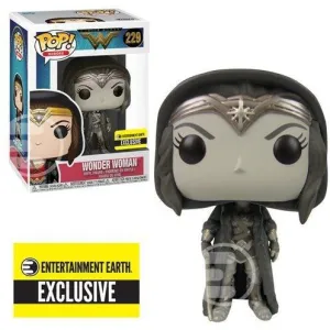 Wonder Woman Movie Cloak Sepia Pop! Vinyl Figure - Entertainment Earth Exclusive #229 Chibi Showcase Desk Decor