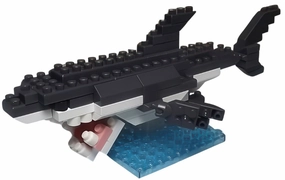 Daiso PB0080??Great White Shark??110 Pieces Mini Block Chibi Goods