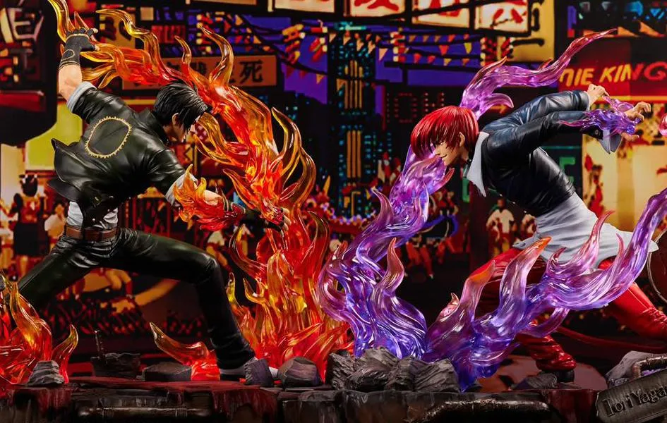 King of Fighters '97 - Kyo Kusanagi vs Iori Yagami 1/6 Scale Statue Educational Toy Construction Vehicle