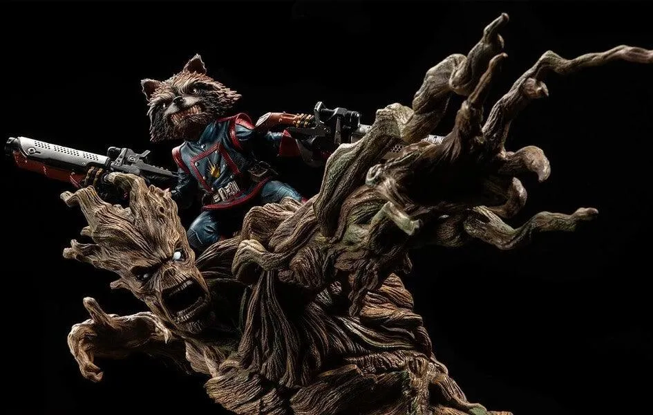 Designer Art Rocket Raccoon & Groot 1/4 Scale Statue