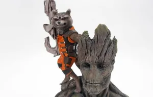 Augmented reality Art Toy Rocket Raccoon & Groot ArtFX  Statue Figure by Kotobukiya