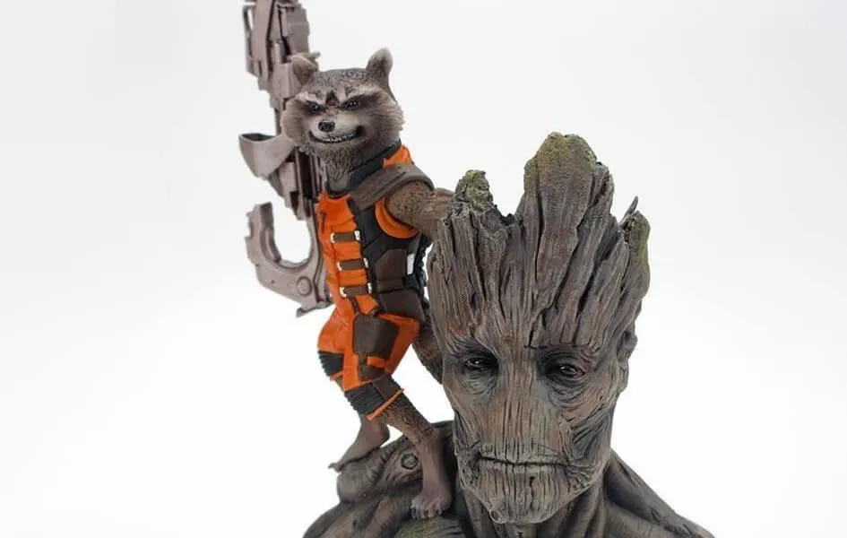 Augmented reality Art Toy Rocket Raccoon & Groot ArtFX+ Statue Figure by Kotobukiya