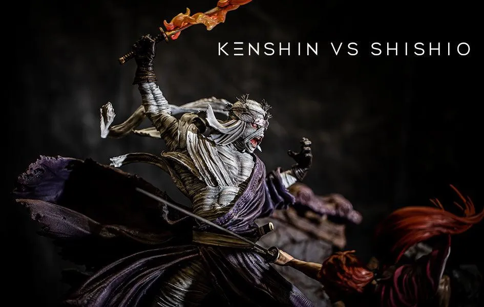 RUROUNI KENSHIN - KENSHIN VS SHISHIO Statue Anime Art
