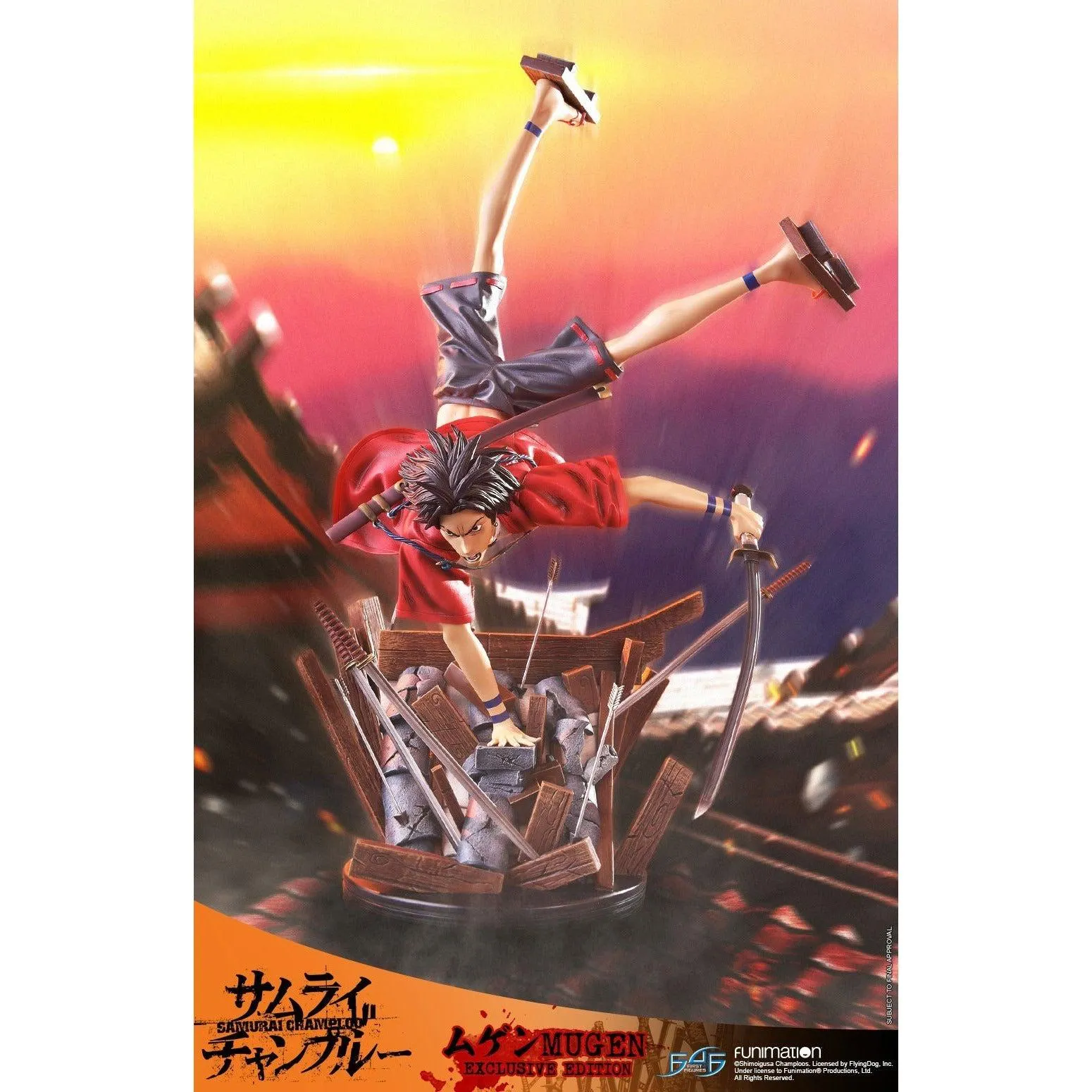 Samurai Champloo: Mugen 1/4 Scale Statue By First 4 Figures Business gift PVC Figure